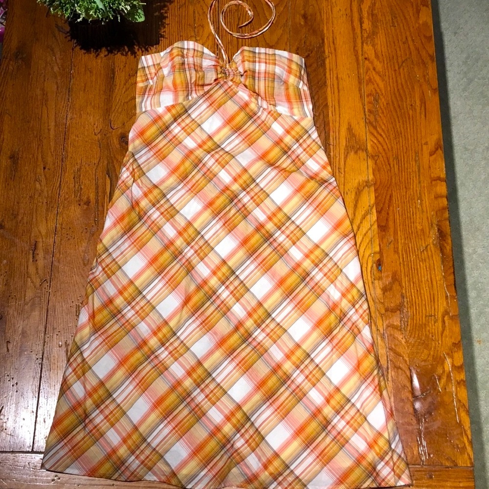 🍑LOFT Spaghetti strap neckline, midi dress.